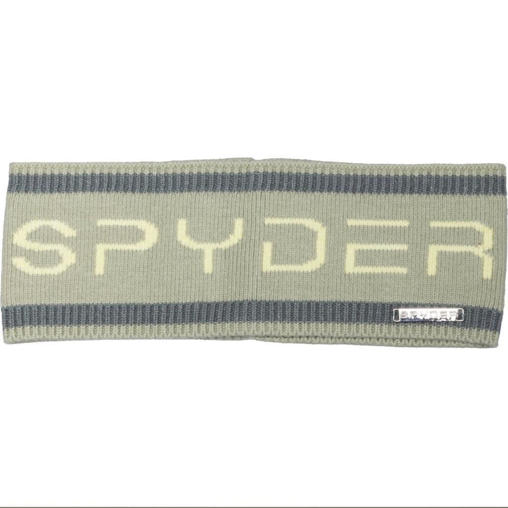 SPYDER OS Unisex Sage Green Cotton Blend Knit Logo Headband